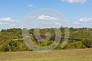 Old abandon railroad bridge in Kentucky, USA