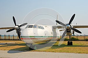 Old abandoned airplane AN-24