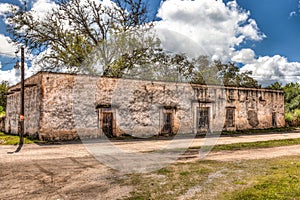 Old abandoned building in Guadalcazar, Mexico photo