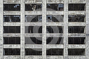 Old abandoned building in Detroit Michigan