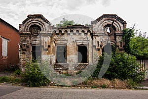 Old abandoned building in Mariupol