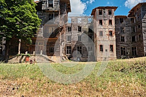 Old abandoned building of Prinkipo Greek Orthodox Orphanage photo