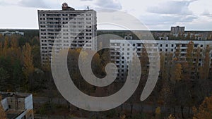 Old Abandoned Buildings In Ghost Town Pripyat, Ukraine - Chernobyl Disaster Exclusion Zone