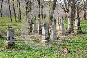 Old abandoned cemetery in Forest