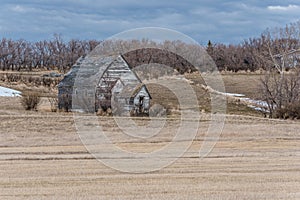 The old, abandoned church in Neidpath, Saskatchewan