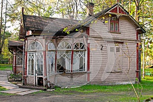 Old abandoned collapsed house