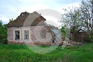 Old abandoned and collapsing house VI