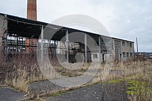 Old abandoned factory on Anton-von-Werner-Strasse. Berlin, Germany