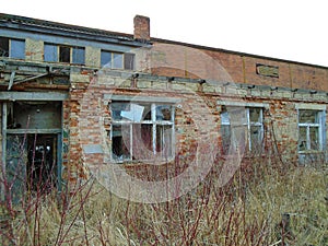 Old abandoned factory from communist times