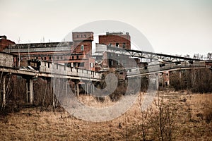 Old abandoned factory ruins