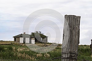 Old abandoned farm house in Colorado