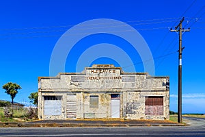 Old abandoned general store, Otakeho, New Zealand