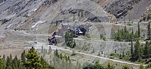 Old abandoned gold mine in Colorado