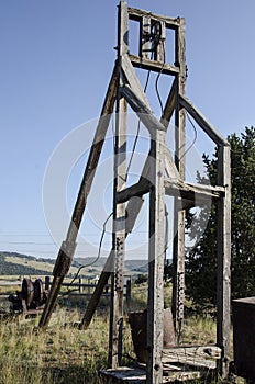 Old Abandoned Gold Mine located in Victor Colorado