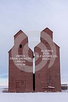 Old abandoned grain elevator, Rowley