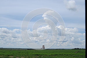 Old abandoned grain storage