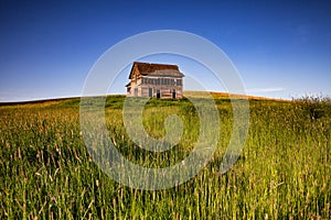 An old, abandoned house