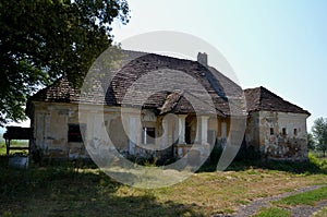 Old abandoned house at the countryside