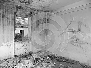 Old abandoned house interior