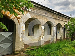 Old abandoned house in serbian village. Southeast of Serbia. photo