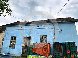 Old abandoned house in serbian village. Southeast of Serbia. photo