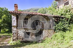 Old abandoned house from a small rural village