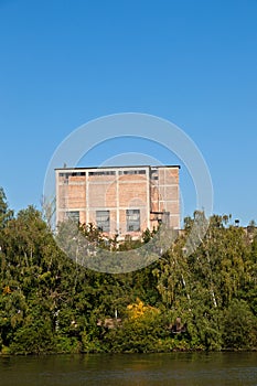 Old abandoned industrial building