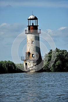 The old, abandoned lighthouse of Sulina, Danube delta
