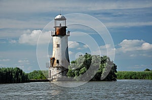 The old, abandoned lighthouse of Sulina, Danube delta