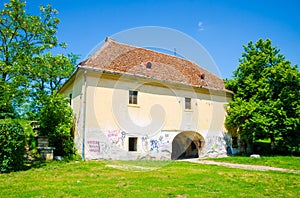 Old abandoned medieval building