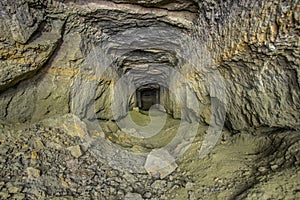 Old abandoned phosphorite mine