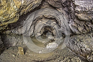 Old abandoned phosphorite mine