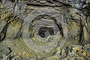 Old abandoned phosphorite mine