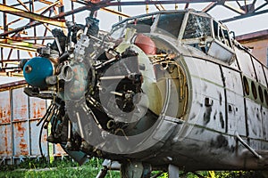 An old abandoned plane