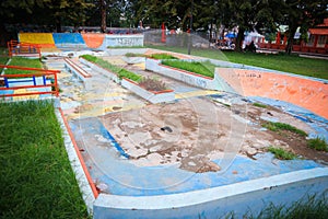 Old abandoned playground