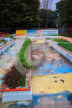 Old abandoned playground