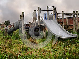 Old abandoned playground