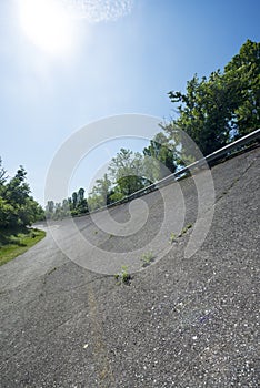 Old abandoned racetrack of Monza