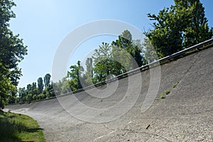 Old abandoned racetrack of Monza