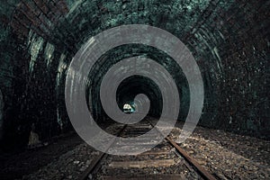 An old abandoned railway tunnel decayed for decades a lost place