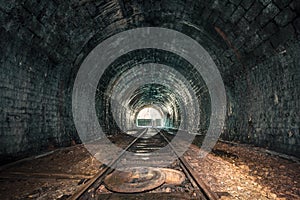 An old abandoned railway tunnel decayed for decades a lost place