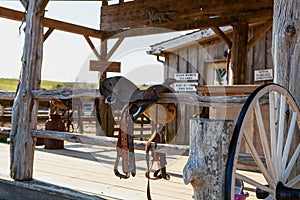 Old abandoned ranch and barn