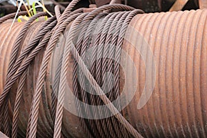 Old abandoned rusty machine tool