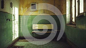 Old Abandoned School Bathroom