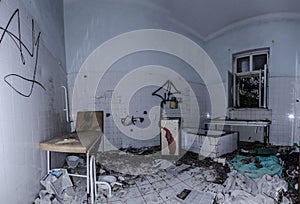 old abandoned sickroom