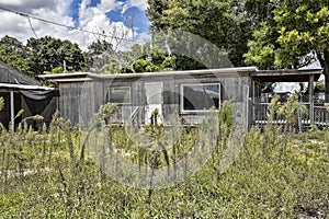 Old, Abandoned Single Bungalow Home