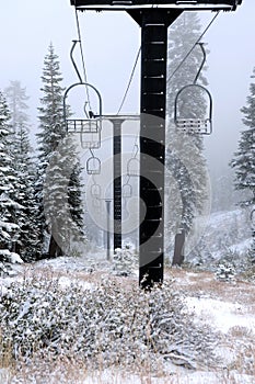 Old Abandoned Ski Lift