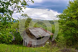 Old abandoned stables in Serbia