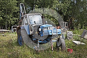 Old abandoned tractor