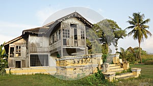 Old abandoned traditional malay house in Kuala Kangsar